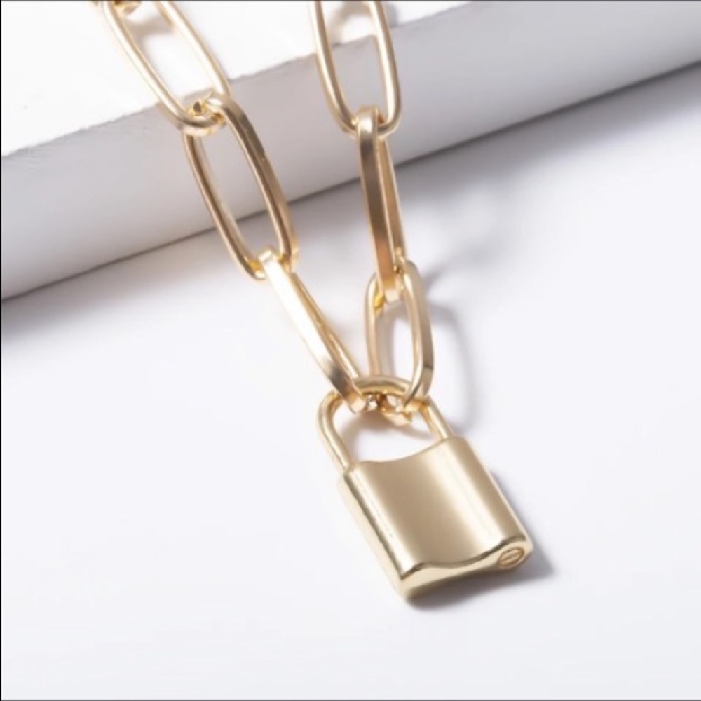 3/$30 ๐ Lock Chain Necklace - Picture 2 of 5